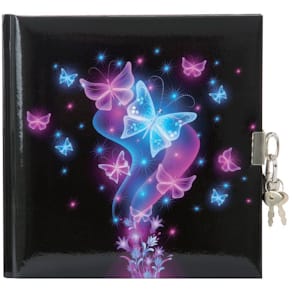 Tagebuch GOLDBUCH Schmetterling, 96 Seiten, Schloss, bunt