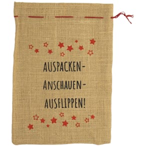 Jutesack Noname Auspacken, natur