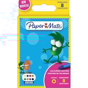 Waskrijt Paper Mate, blister van 8 stuks