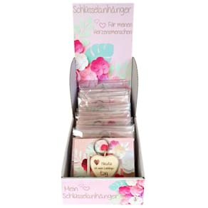 Schlüsselanhänger Noname Herzensmensch, sortiert