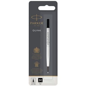 Pennpatron Bläck PARKER Quink Roller Ball Medium svart