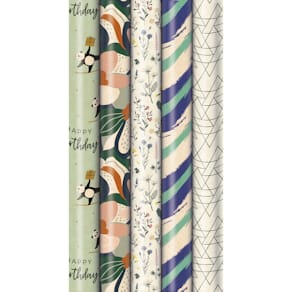 Geschenkpapier Awaking Nature Graspapier, 1,5 m x 70 cm, sortiert