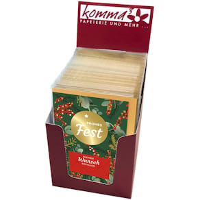 Geldscheinkarte KOMMA³ Oh, du schöne Weihnachtszeit, Weihnachten,