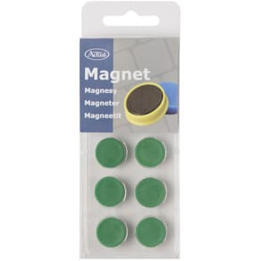 Magnetknappar ACTUAL 16mm grön 10/fp