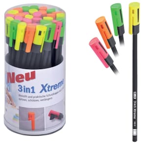 Kappenspitzer M+R 3in1 Xtreme, farbig sortiert, inkl. Bleistift