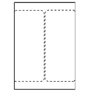 Transportetikett Laser, 105x220mm, (DFDS Fraktpak, DHL) 500/fp