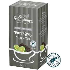 Tebreve Symphony Earl Grey sort te, 20 stk