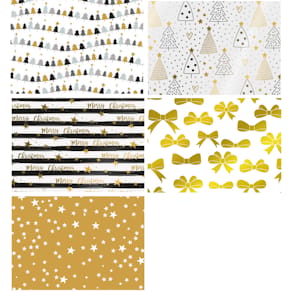 Geschenkpapier Braun+Company Offset Edel, 1,5/2 m x70 cm sortiert