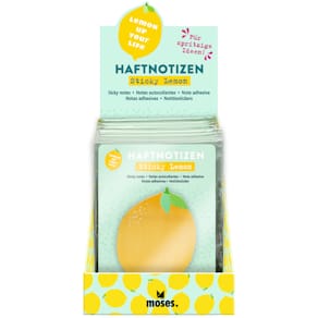 Haftnotizen MOSES Sticky Lemon, gelb