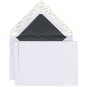 Briefumschlag Elco Deuil, Trauer, C6, hochweiß