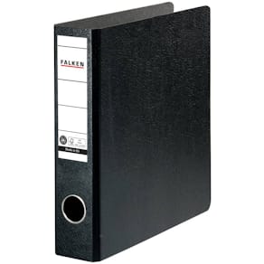 Ordner Falken Hartpappe N50, A5 hoch, schwarz