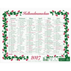 Väggkalender Lilla Hallonalmanackan 2027