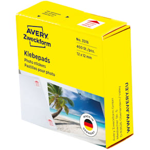 Fotokleber Avery Zweckform, Kartonspender, 400 St.