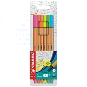Fineliner STABILO point 88, EF 0,4 mm, Etui 6 St.