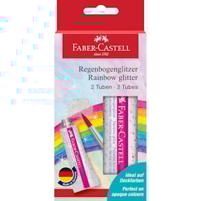 Glitzerkleber Faber-Castell, 2 x 12 ml, Regenbogen