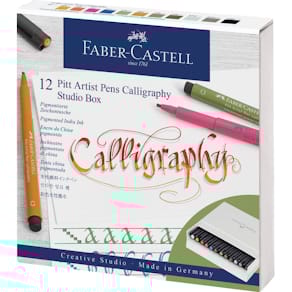 Tuschestift Faber-Castell Pitt Artist Pen, 12er Set, sortiert