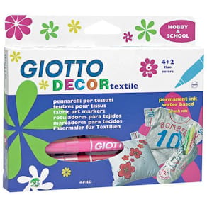 Textilfärgpenna GIOTTO Decor 12/fp