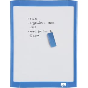 Whiteboard Nobo Mini, magnetisch, gekleurd frame, 28 x 21,6