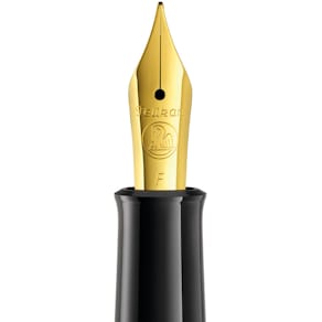Kolbenfüllhalter Pelikan Classic M200, braun-marmoriert, Feder F