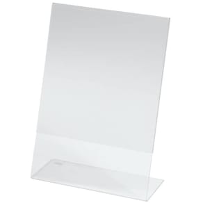 Tischaufsteller Sigel, A5, hoch, glasklar, Acryl