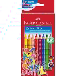 Farbstiftetui Faber-Castell Jumbo Grip, 8+2 gratis