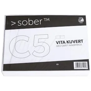 Kuvert konsument fp C5 FH vit 10/fp