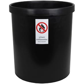 Papierkorb M+M, 18 l, schwarz