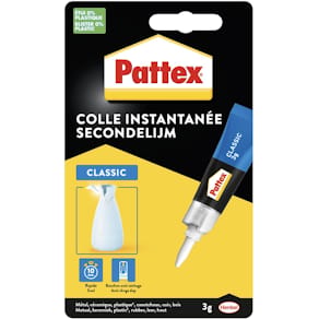 Secondelijm Pattex Classic, vloeibaar, 3 g, blister