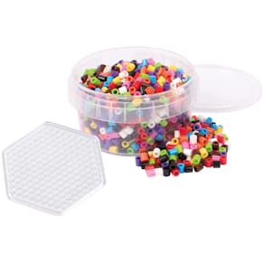 Perler PLAYBOX 10 farger m.plate (1000)