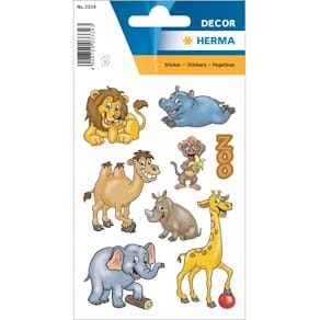 Schmucketikett HERMA Zootiere, 24 Stück