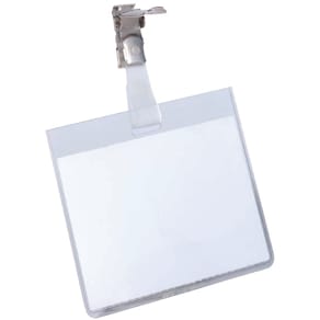 Namensschild Durable, 60 x 90 mm, transparent