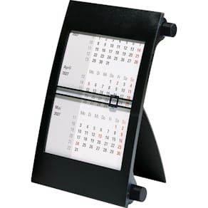 3-Monats-Tischkalender RIDO, 2027, schwarz