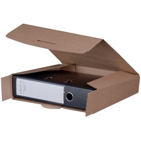 Versandbox SMARTBOX PRO für Ordner, 50–80 mm, braun