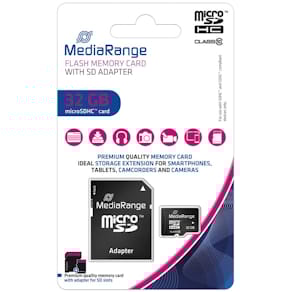 Speicherkarte MicroSDHC MediaRange MR959, 32 GB
