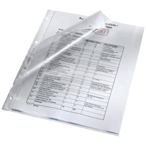 Prospekthülle Leitz genarbt, A4, transparent, 4-fach Lochung