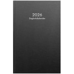 Dagbokskalender 2026 svart