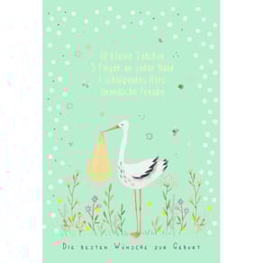 Glückwunschkarte SKORPION Freudiges Ereignis, geprägt