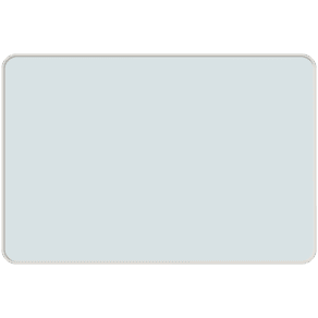 Lintex FRAME Glastavla, SILK-GLASS®, 1500 × 1000 × 50 mm, Crisp