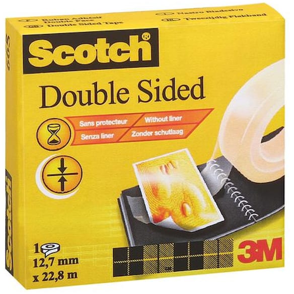 Tape SCOTCH 665 tosidig 12,7mmx22,8m