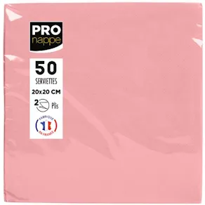 Servett PRONAPPE 20x20cm rosa 50/fp