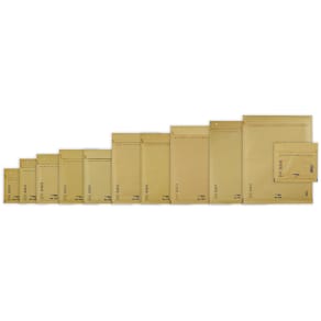 Boblepose K/20 brun, 370x480 mm Peel&Seal, 50 stk