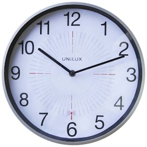 Vægur UNILUX udendørs 35,5x35,5x5 cm, metallic, 1 stk