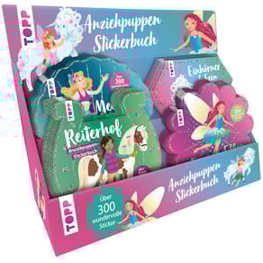 Stickerbuch TOPP Anziehpuppen, sortiert, 44 Seiten, 25 x 25 cm, 4