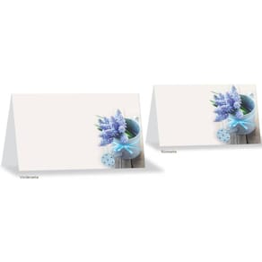 Tischkarte KOMMA³, Motiv Blumen, 8 Stück