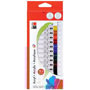 Acrylfarben-Set Marabu, 12-tlg.