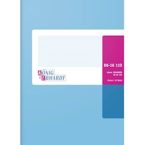 Geschäftsbuch König & Ebhardt, A6, 32 Blatt, liniert