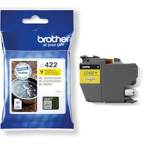 Inktcartridge Brother LC-422Y, geel, 550 pagina's, OEM