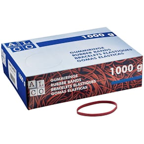 Gummibänder ALCO, 100 x 5 mm, 1 kg, rot