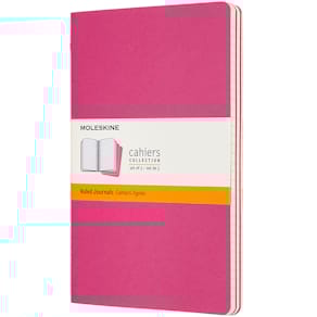 Cahier Journal Linjerad Large Rosa 3-Pack