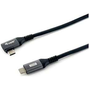 USB-Kabel Equip 128891, USB 2.0 C auf C, 90° abgewinkelt, 1m, PD
